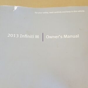 2013 Infiniti M Owenr's Manual